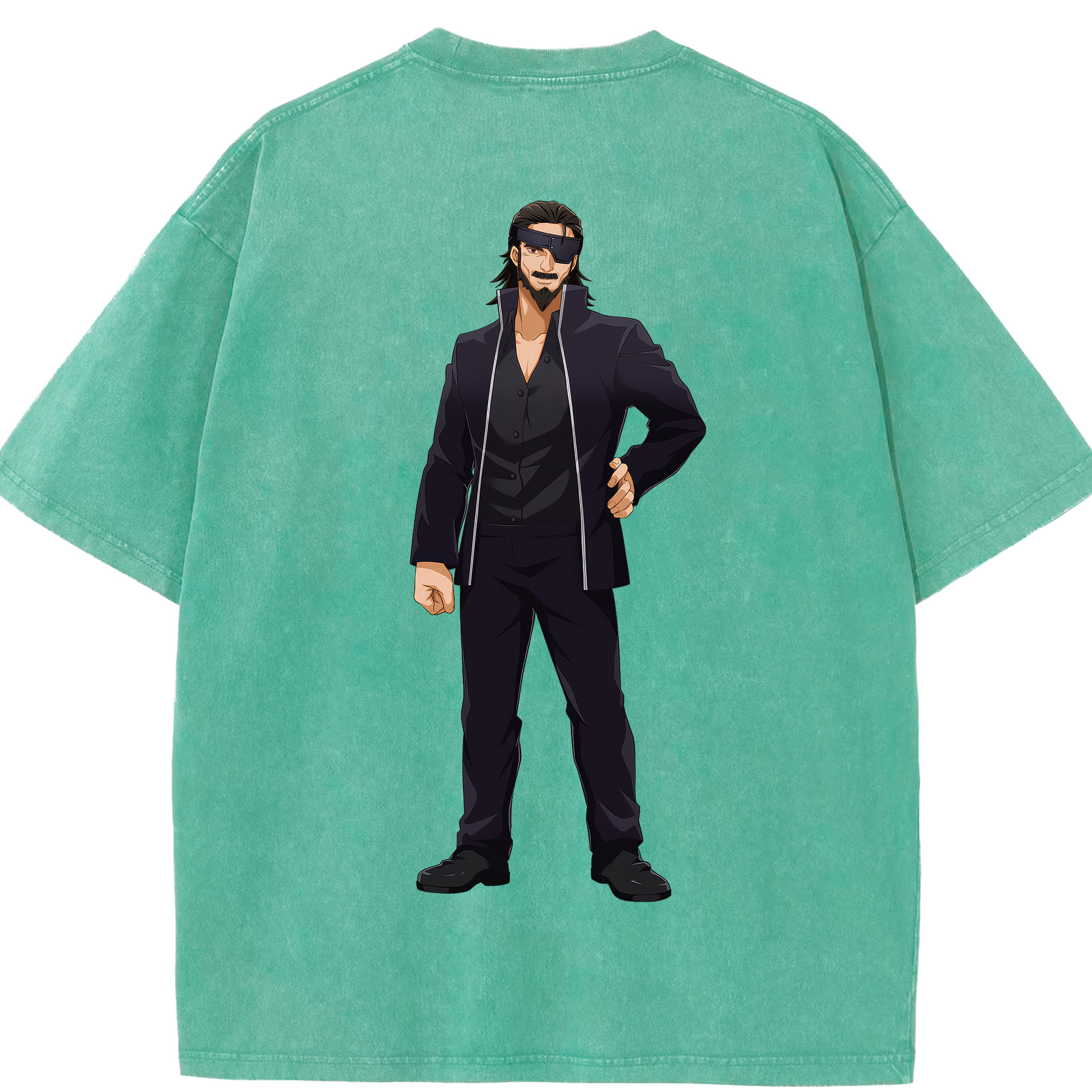 （画像用） 呪術廻戦 Jujutsu Kaisen 綿100% ヴィンテージ風 半袖Tシャツ（背面プリント）